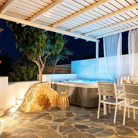 Villa Luxury Paros Votsalo 1 Bedroom With Jacuzzi Naousa